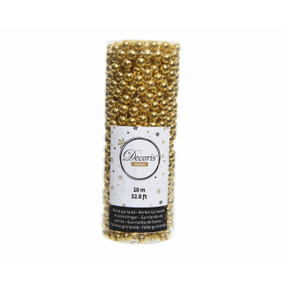 Filo di perline oro, diametro 8 mm, lunghezza 10 metri