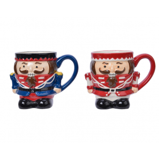 Mug "Soldato Schiaccianoci", diametro 13 cm, altezza 10 cm, colori assortiti