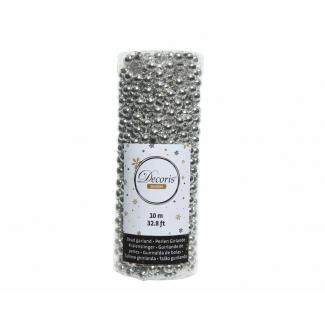 Filo di perline argento, diametro 8 mm, lunghezza 10 metri