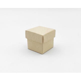 Scatola "Cubetto" in cartoncino con coperchio, formato 5x5x5cm, confezione da 10 pezzi