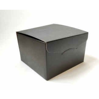 Scatola "segreto" automontante base quadrata in cartone nero