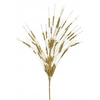 Spighe di grano con stelo glitterato, altezza 68 cm