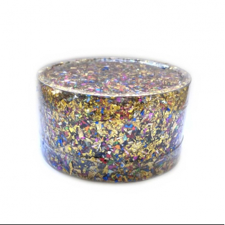 Barattolo glitter da 150 ml a grana grossa, tinta unita
