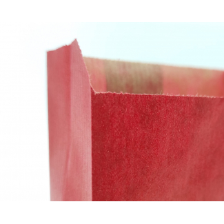 Sacchetto regalo in carta, colore rosso, formato 10x18 cm, confezione da 100 pezzi