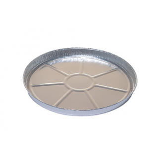 Vaschetta alluminio rotonda, altezza 15mm, confezione da 100 pezzi