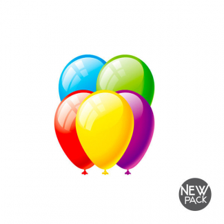 Palloncino maxi diametro 50cm colori assortiti, confezione da 6 pezzi