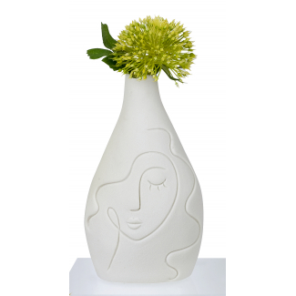 Vaso "Penelope" in porcellana bianco, varie altezze