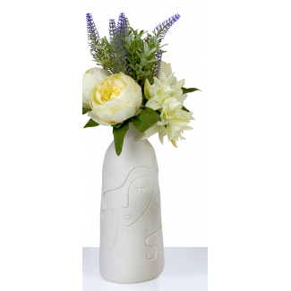 Vaso "Penelope" in porcellana bianco, varie altezze