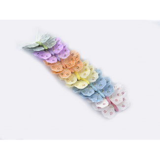 Clip con farfalla, colori assortiti, diametro 8 cm, confezione da 12 pezzi