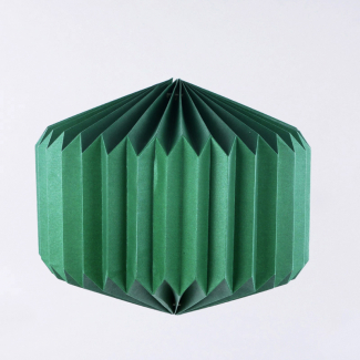 Decoro vetrina in carta origami colorata, diametro 34 cm, altezza 43 cm, vari colori