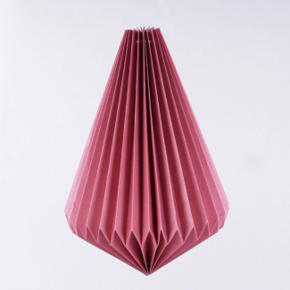 Decoro vetrina in carta origami colorata, diametro 36 cm, altezza 33 cm, vari colori