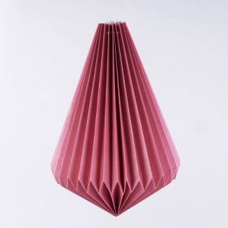 Decoro in carta origami colorata, diametro 34 cm, altezza 43 cm, vari colori
