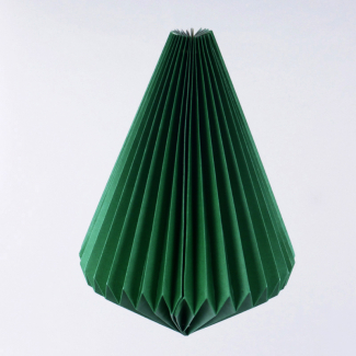 Decoro vetrina in carta origami colorata, diametro 36 cm, altezza 33 cm, vari colori