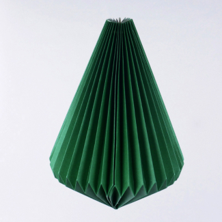 Decoro in carta origami colorata, diametro 34 cm, altezza 43 cm, vari colori