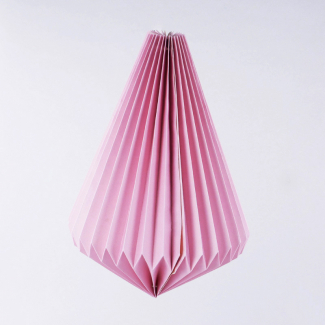 Decoro in carta origami colorata, diametro 34 cm, altezza 43 cm, vari colori