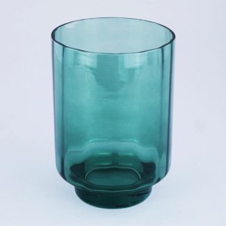 Vaso in vetro verde, varie misure