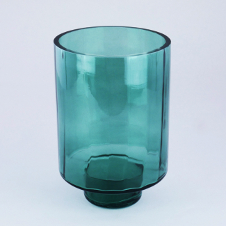 Vaso in vetro verde, varie misure