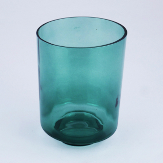 Vaso in vetro verde, varie misure