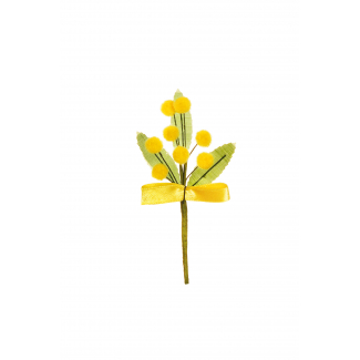 Pick "Mimosa" gialla, altezza 12 cm, confezione da 24 pezzi