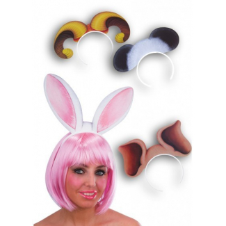 Cerchietto con orecchie animaletti, in modelli assortiti