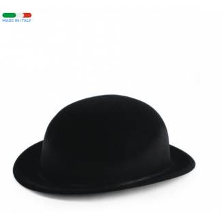 Bombetta nera in monofloccato