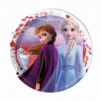 Piatto in cartoncino fantasia "Frozen", confezione da 8 pezzi