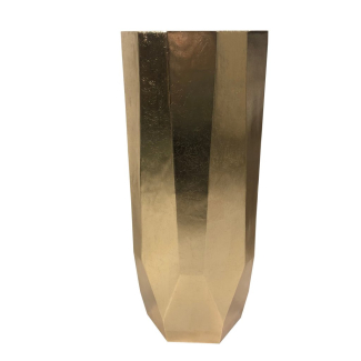 Portavaso con base esagonale oro lucido, varie misure