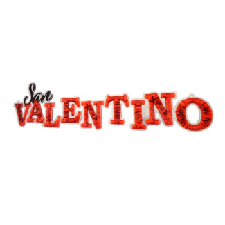 Scritta "San Valentino" in plexiglass lunghezza 75 cm