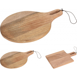 Tagliere in legno di mango, 2 forme assortite
