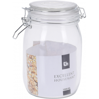 Barattolo in vetro con chiusura ermetica, varie misure