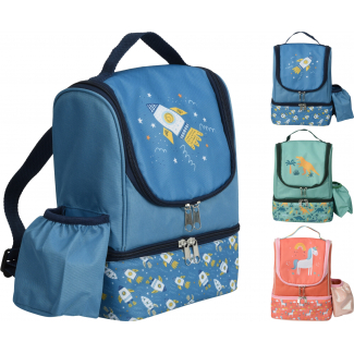 Zainetto frigo bimbi in fantasie assortite, altezza 26 cm