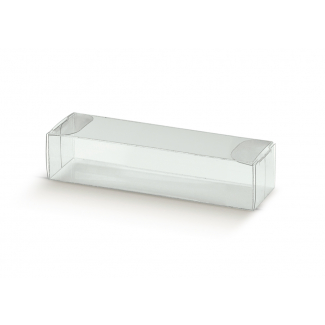 Scatola plastica trasparente con aperture laterali, 90x30x20mm, confezione da 10 pezzi