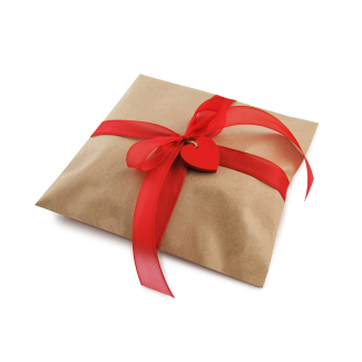 Sacchetto regalo in carta avana con strip adesivo, confezione da 100 pezzi, vari formati