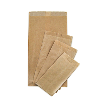 Sacchetto in carta avana da 37 gr, confezione da 100 pezzi, vari formati