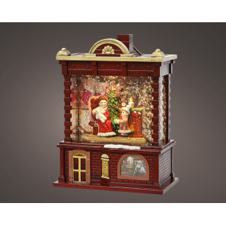 Casetta in plastica con led, 9.5x16.5 cm, altezza 21.7cm