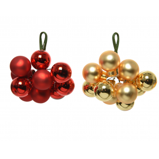Sfera a grappolo diametro 2 cm, confezione da 10 pezzi assortiti