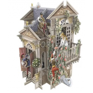 Biglietto POP-UP tridimensionale "Casa di Romeo e Giuletta"