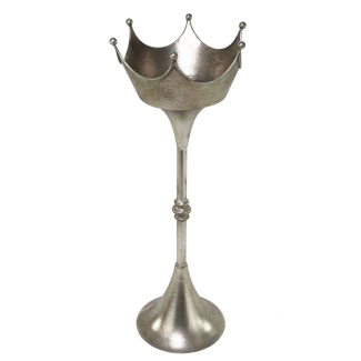 Coppa in metallo argento con piede, varie misure