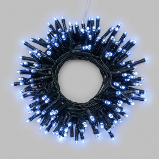 Filo luci led a batteria, luce fredda, filo verde, uso interno ed esterno