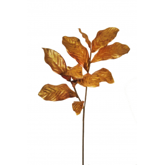Magnolia metallizzata con stelo, altezza 78 cm, vari colori