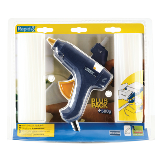 Pistola per colla a caldo EG111, in blister con 24 stick assortiti