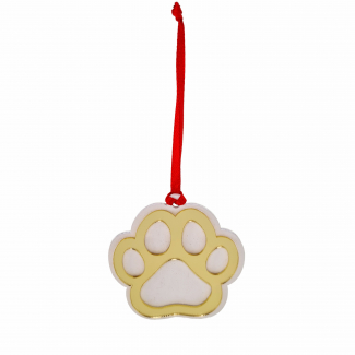 Pick "Zampa" con cordino, diametro 6 cm, confezione da 5 pezzi