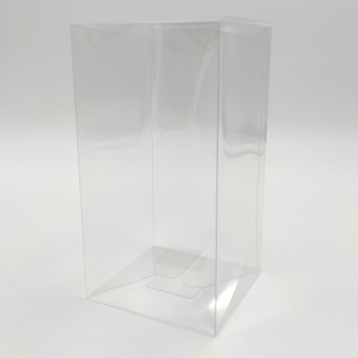 Scatola "Clip" trasparente, 21x21 cm, confezione da 10 pezzi, varie altezze