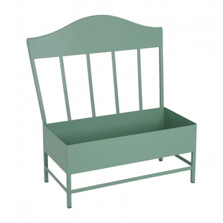 Portavaso a forma di sedia in metallo verde, vari formati