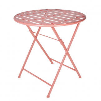 Tavolo in metallo colorato diametro 76 cm, altezza 76 cm, vari colori