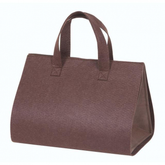 Shopper in panno-feltro "Cloe" tinta unita con maniglia, formato 36x32 cm, altezza 25 cm, confezione da 3 pezzi