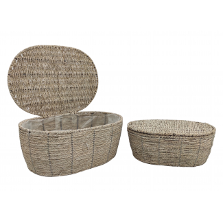 Baule ovale "Country chic", vari formati