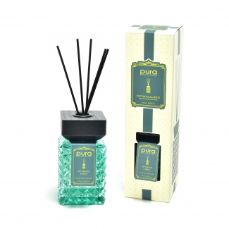 Diffusore d'essenza con bacchetti, capacità 120 ml, in scatola regalo, varie fragranze