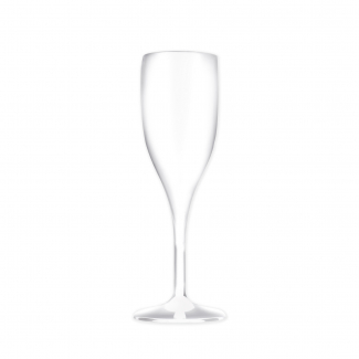 Bicchiere calice flutes "Vinum" trasparente drink safe riutilizzabile 150cc, confezione da 6 pezzi