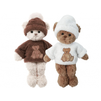 Orso "River" bianco, altezza 35 cm